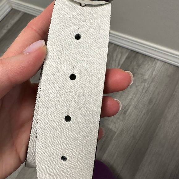 Michael Kors white/black belt, size xs/s - Picture 2 of 3